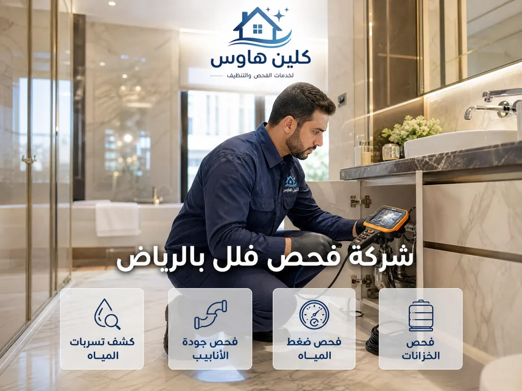 شركة فحص فلل بالرياض 4 فحص سباكة بالرياض