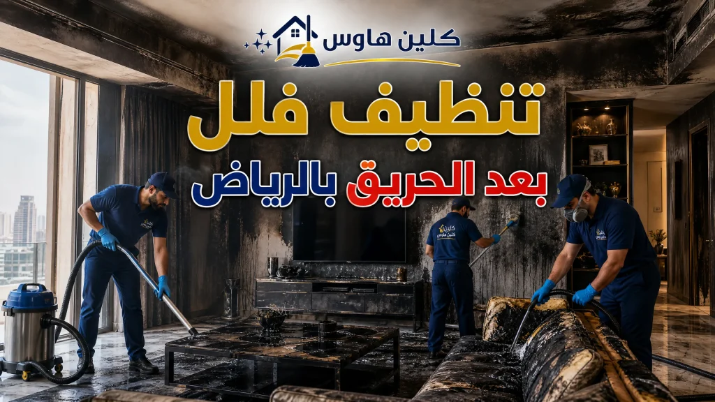 تنظيف فلل بعد الحريق بالرياض